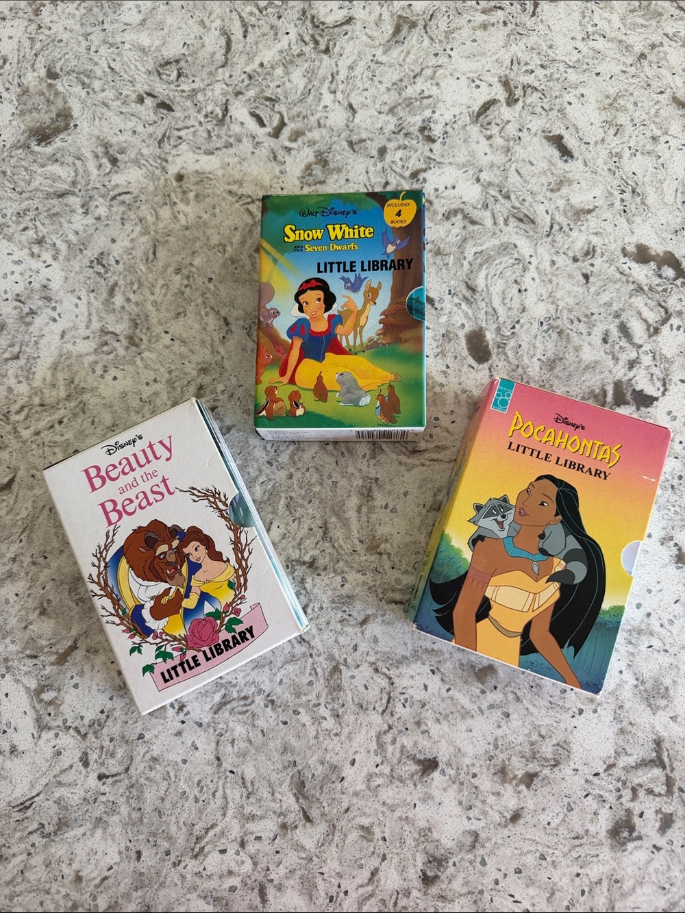 Disney’s Beauty & the Beast, Snow White & Pocahontas Little Library
